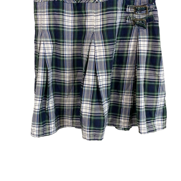 Land’s End Girl’s Green Plaid Jumper Dress - Picture 4 of 13